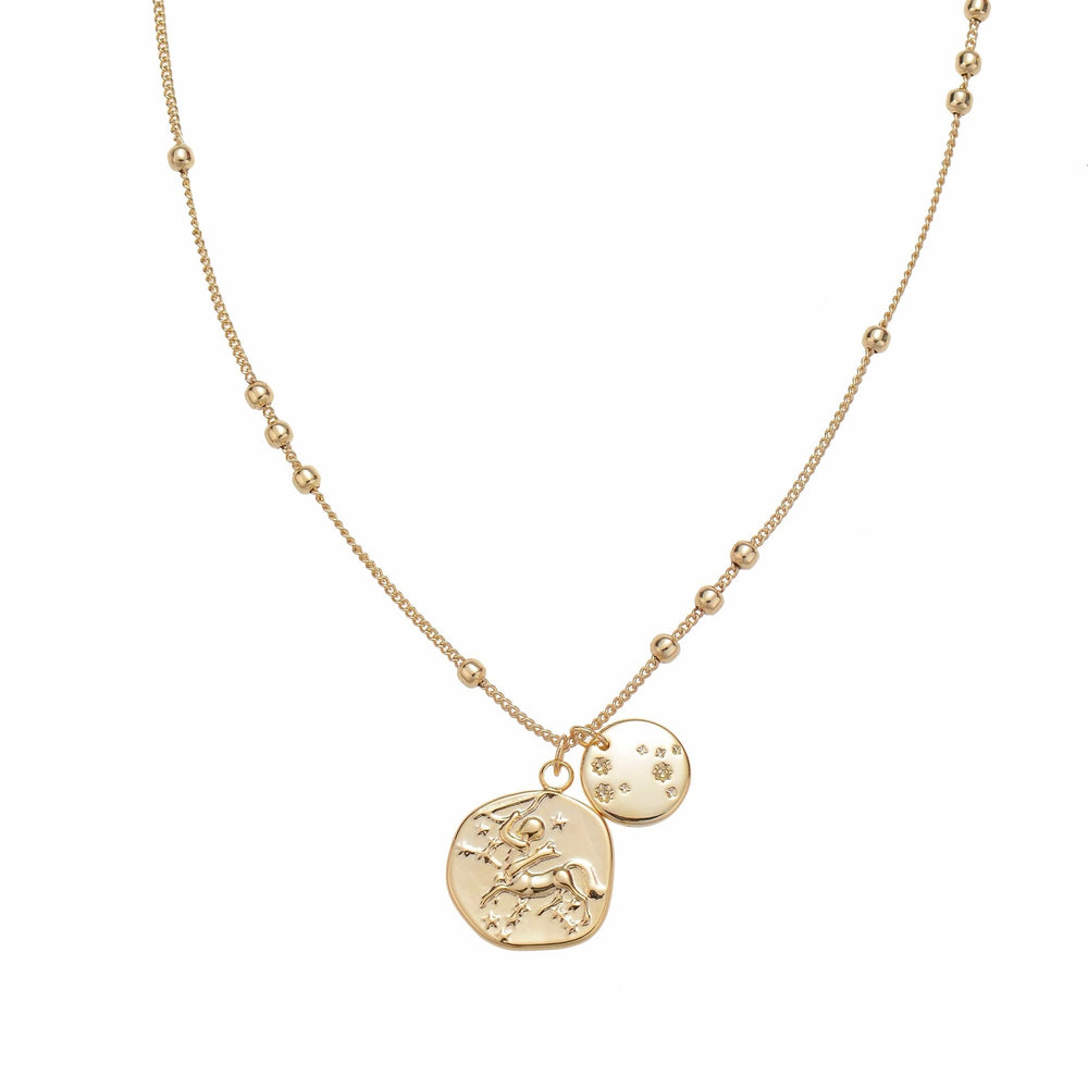 SAGITTARIUS Zodiac Coin Necklace gift for those born November 22 - December 21
