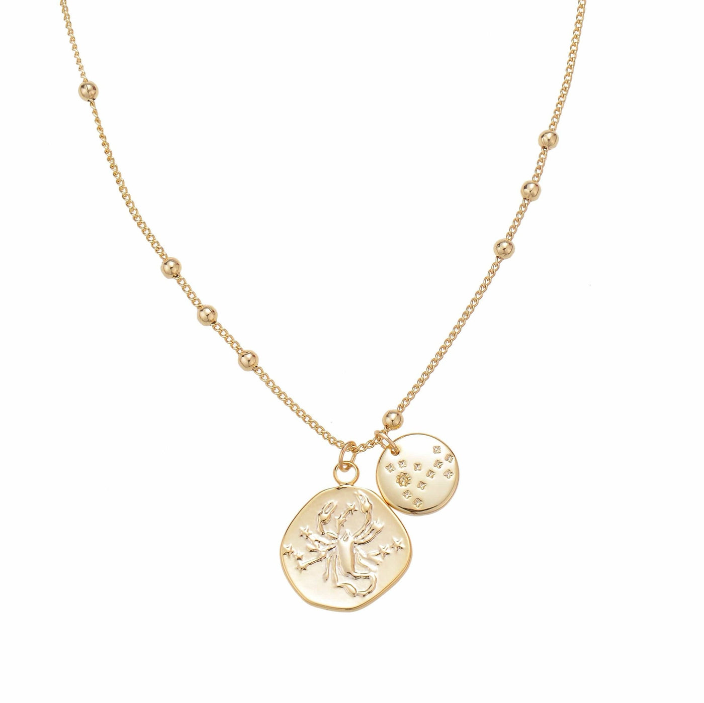 Scorpio Zodiac Coin Necklace gift for those born October 23 - November 21