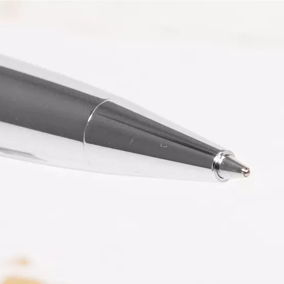 Personalised Stratton Ball Point Pen - Two Tone Silver Etched Motif Design