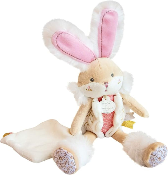 Personalised Almond Sugar Bunny Pink  Comforter - Deluxe Gift Box