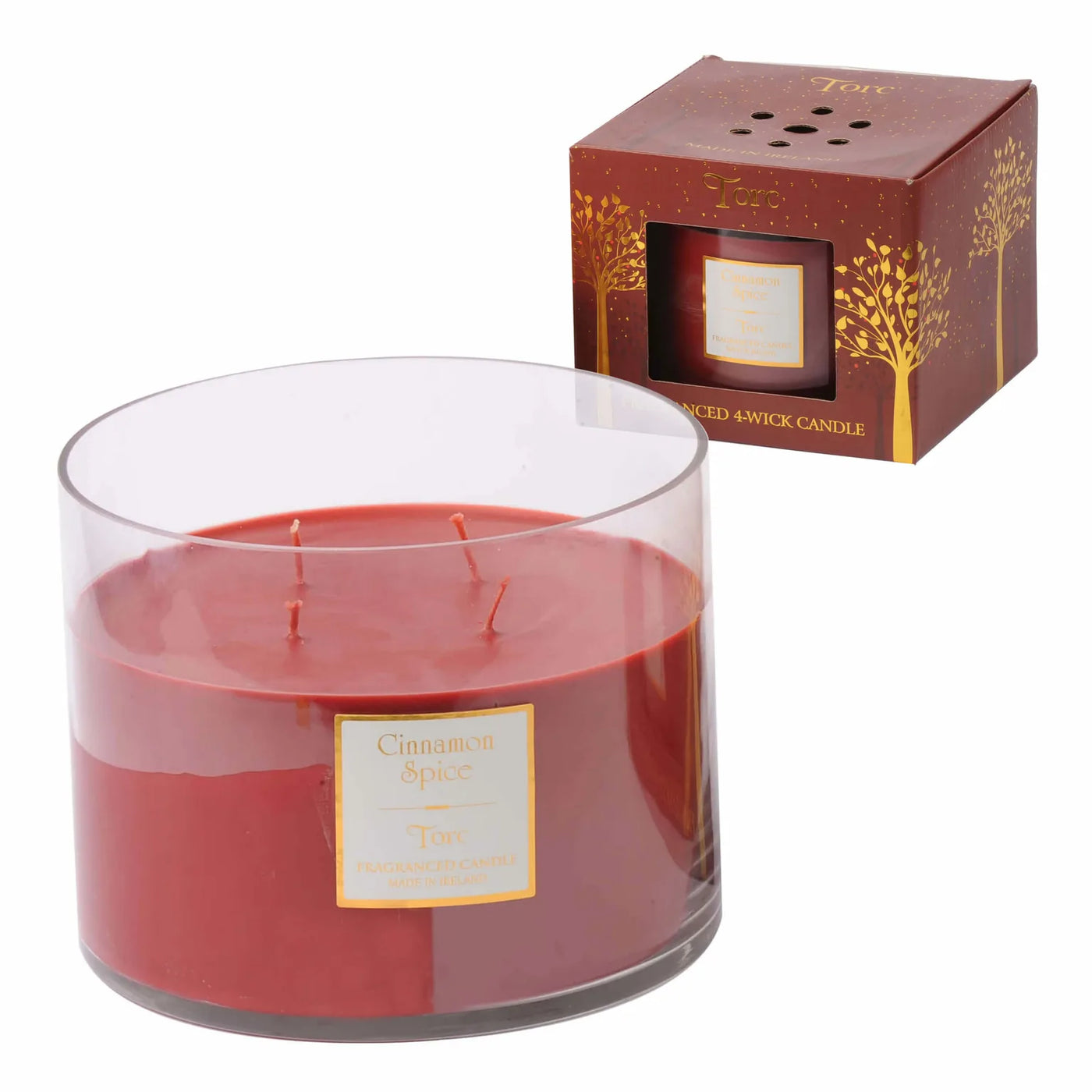 Torc Candles - Cinnamon Spice 4 Wick Luxury LARGE