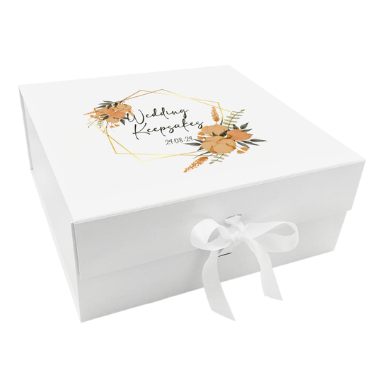 Personalised Wedding Keepsake Box for Couples