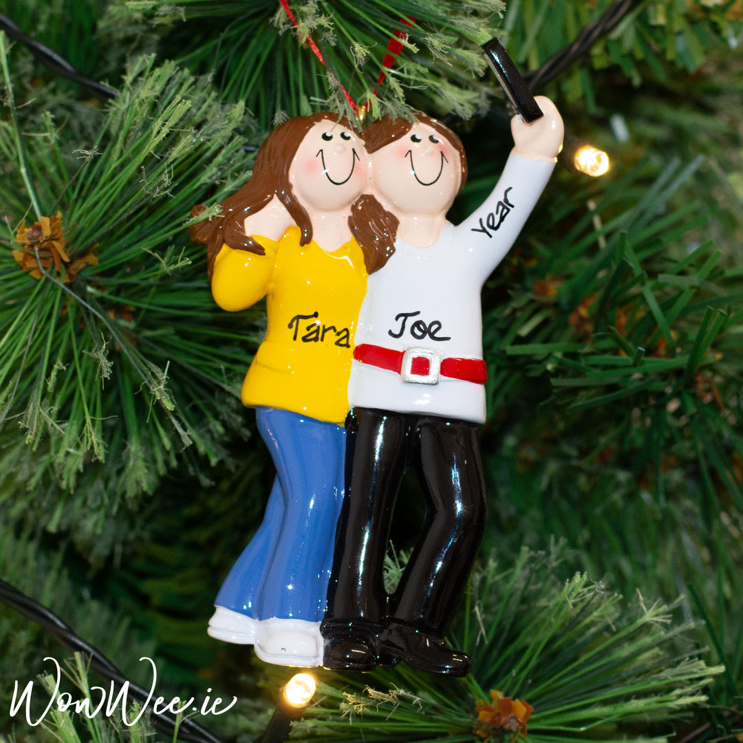 Personalised Christmas Ornament - Selfie Friends - WowWee.ie Personalised Gifts