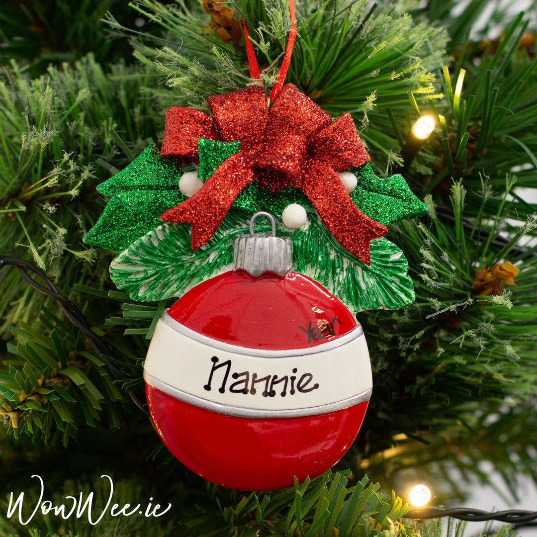 Personalised Christmas Tree Decoration beautifully customised by our artists specially for you to enjoy each and every Christmas.