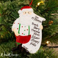 Personalised Christmas Ornaments - Santa's List