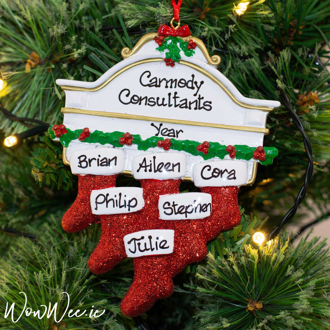 Personalised Christmas Ornaments - Mantle 7 - WowWee.ie Personalised Gifts