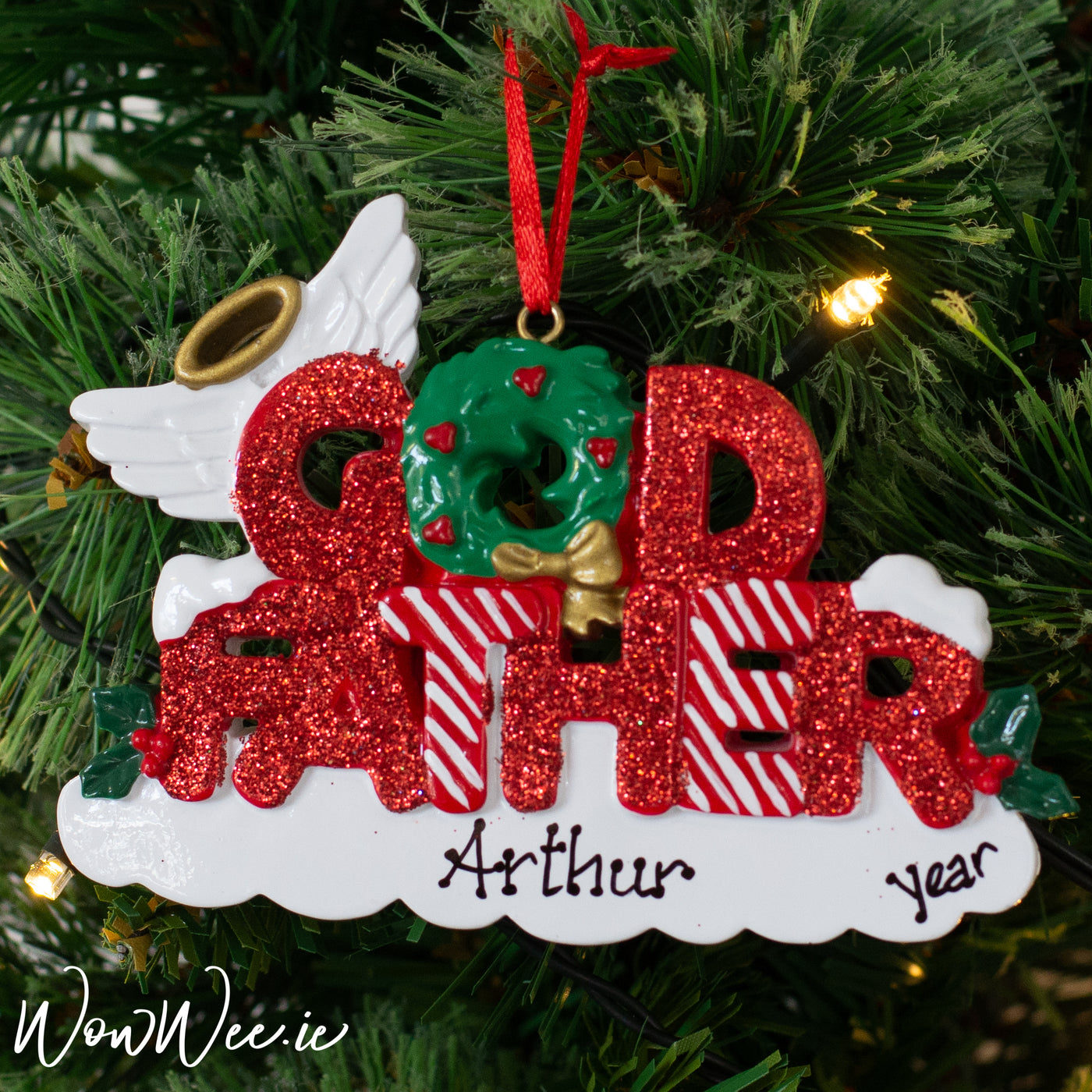 Looking for the prefect gift to give to your special Godfather this Christmas? This Personalised Christmas Tree Decoration is ideal for Goddaughters and Godsons to order this year. 
