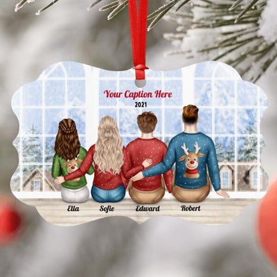 Personalised Christmas Jumpers Ornament - Parents, Adult Son & Teenager