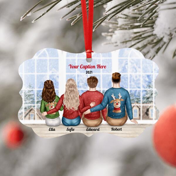Personalised Christmas Jumpers Ornament - Parents, Adult Son & Teenager