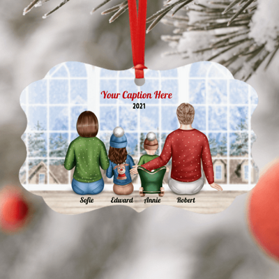 Personalised Christmas Jumpers Ornament - Parents, Child & Baby