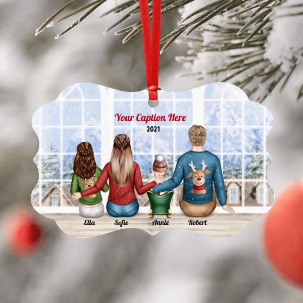 Personalised Christmas Jumpers Ornament - Parents, Teenager & Baby