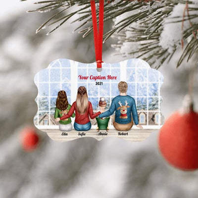 Personalised Christmas Jumpers Ornament - Parents, Teenager & Baby
