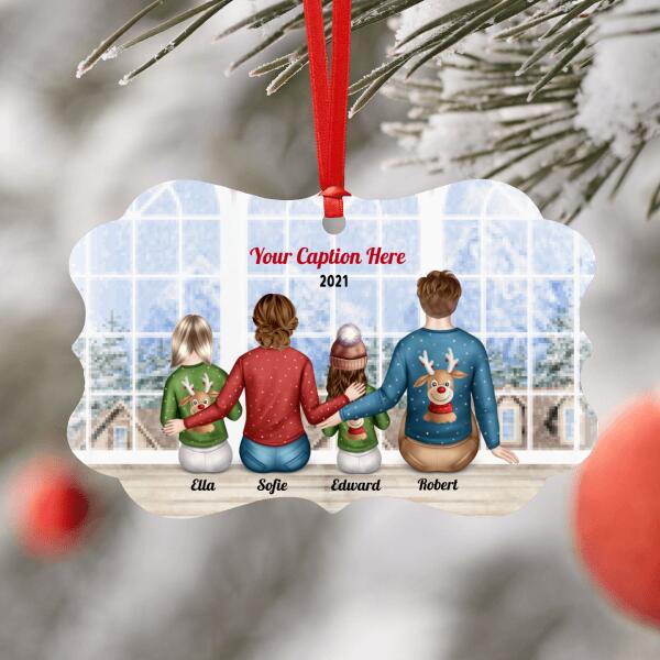 Personalised Christmas Jumpers Ornament - Parents, Teenager & Child