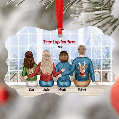 Personalised Christmas Jumpers Ornament - Parents, Adult Daughter & Teenager