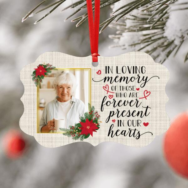 Personalised Christmas Ornament - Forever In Our Hearts - Upload Your Own Photo