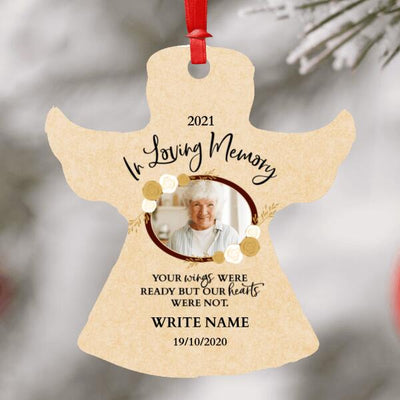 Personalised Angel Ornament - In Loving Memory - Upload Your Own Photo