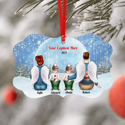 Personalised Memorial Christmas Ornament - Parents & 2 Babies