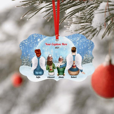Personalised Memorial Christmas Ornament - Parents, Child & Baby