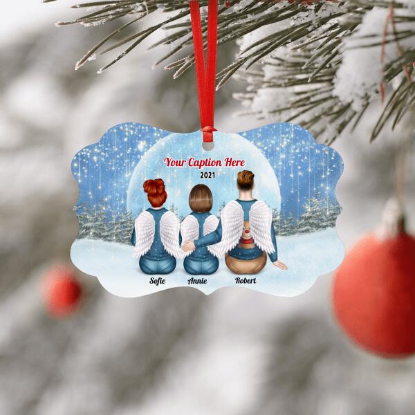 Personalised Memorial Christmas Ornament - Parents & Adult Daughter