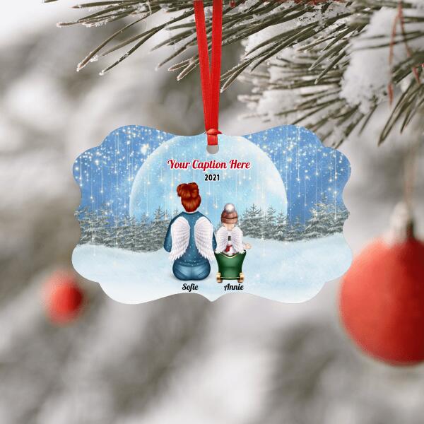 Personalised Memorial Christmas Ornament - Mother & Baby