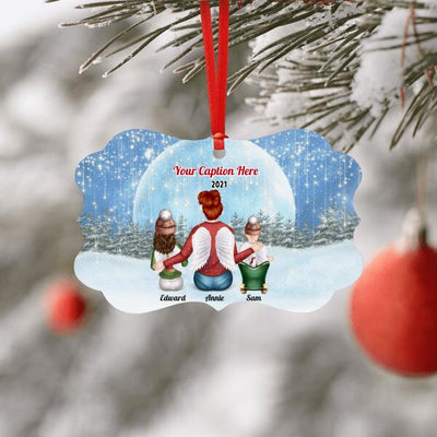 Personalised Memorial Christmas Ornament - Mother, Child & Baby