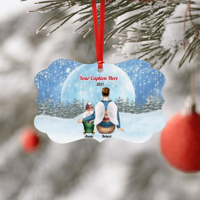 Personalised Memorial Christmas Ornament - Father & Baby