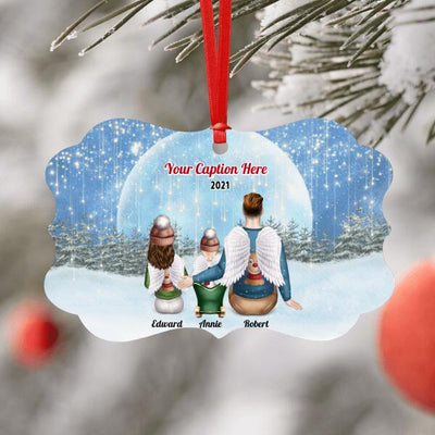 Personalised Memorial Christmas Ornament - Father, Child & Baby