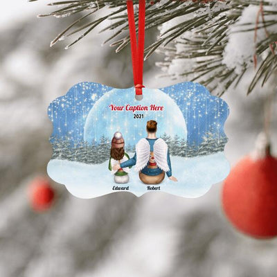 Personalised Memorial Christmas Ornament - Father & Child