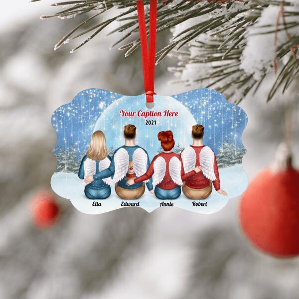 Personalised Memorial Christmas Ornament - Siblings/ Friends 2 Female & 2 Male
