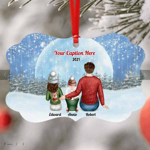 Personalised Memorial Christmas Ornament Father, Child Baby