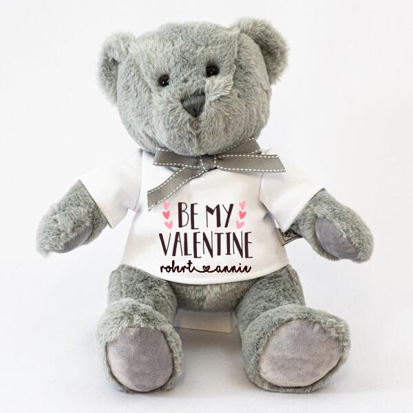 Personalised Valentine's Day Teddy Bear - Be My Valentine