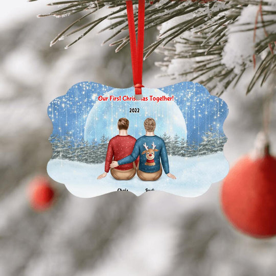 Personalised Memorial Christmas Ornament - Siblings/ Friends 2 Female & 3 Male
