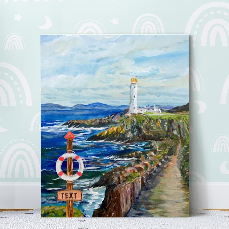 Look to the Lighthouse - Printed Canvas of Painting by Seán McDermott
