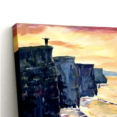 Cliffs of Moher Sunset - Printed Canvas of Painting by Seán McDermott