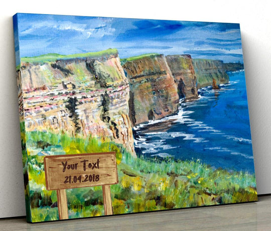Cliffs of Moher - Printed Canvas of Painting by Seán McDermott