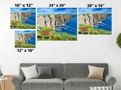 Cliffs of Moher - Printed Canvas of Painting by Seán McDermott