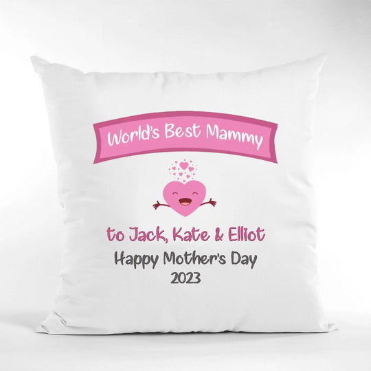 Personalised Mother's Day Cushion - World's Best Mammy