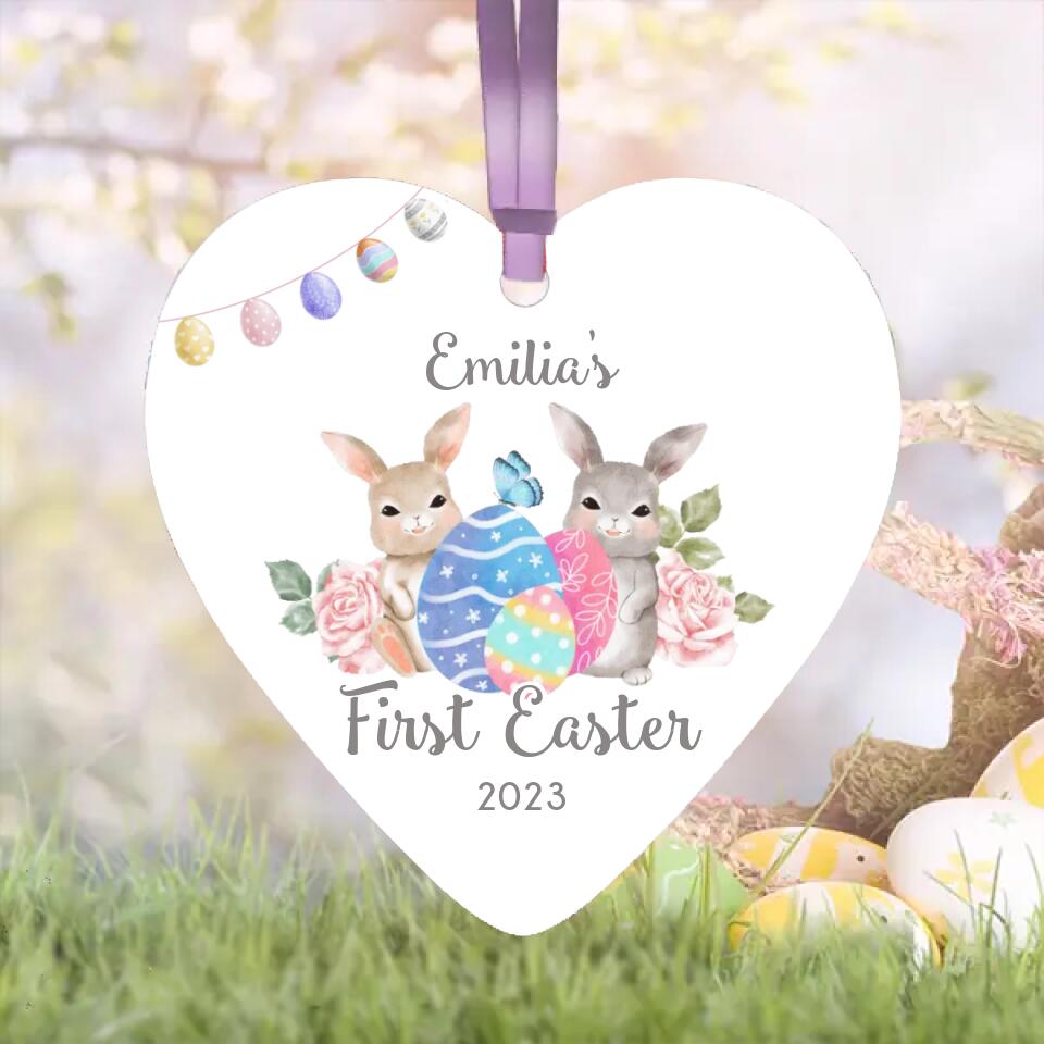 Personalised Baby's 1st Easter Ornament / Easter Basket Tag