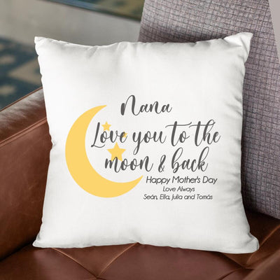 Personalised Cushion for Mother's Day - Love You to the Moon and Back