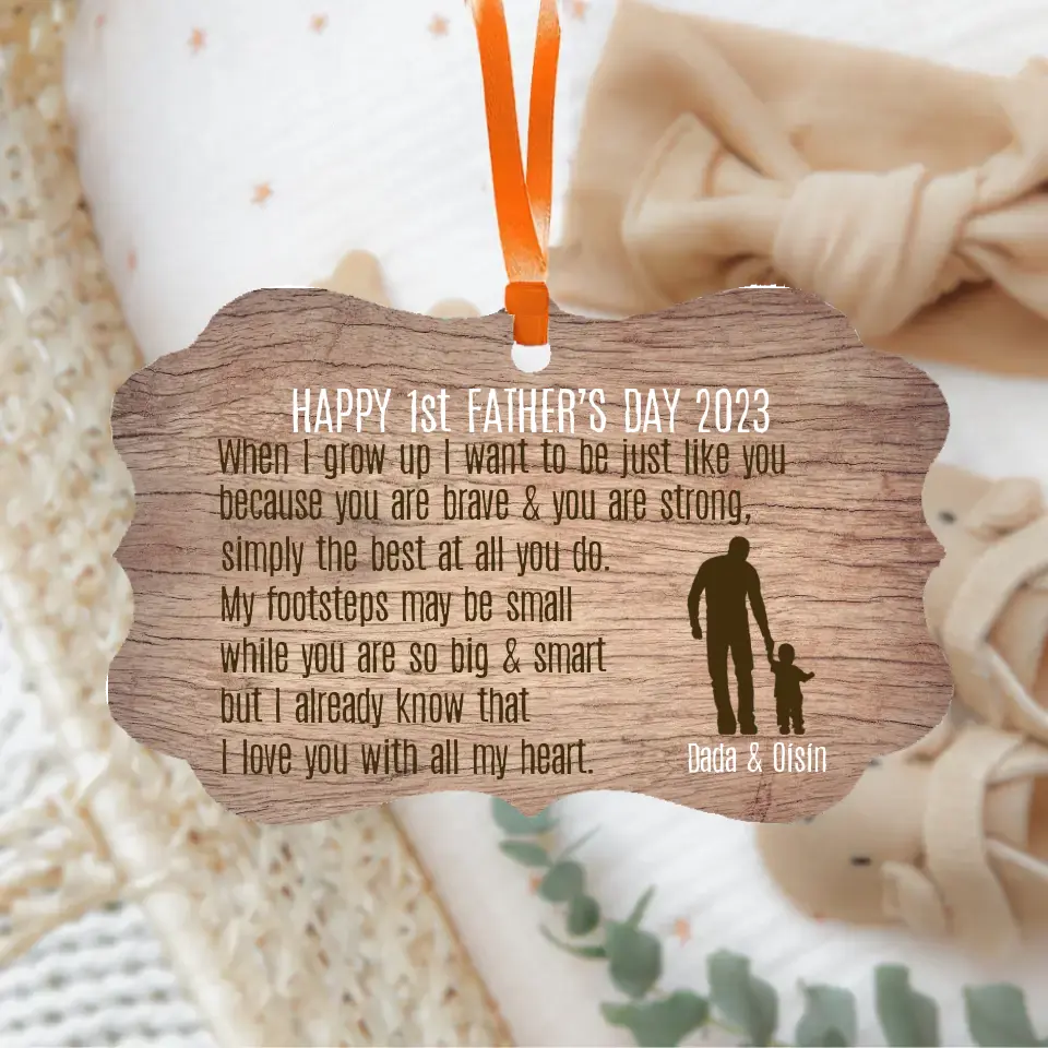 Personalised 1st Father's Day Ornament
