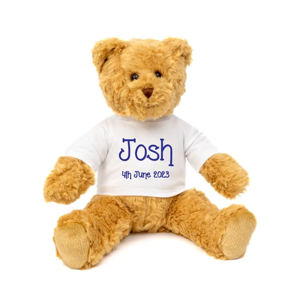 Personalised Traditional Bear - For Boys