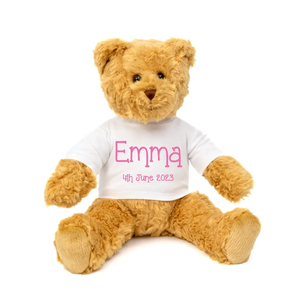Personalised Traditional Bear - For Girls