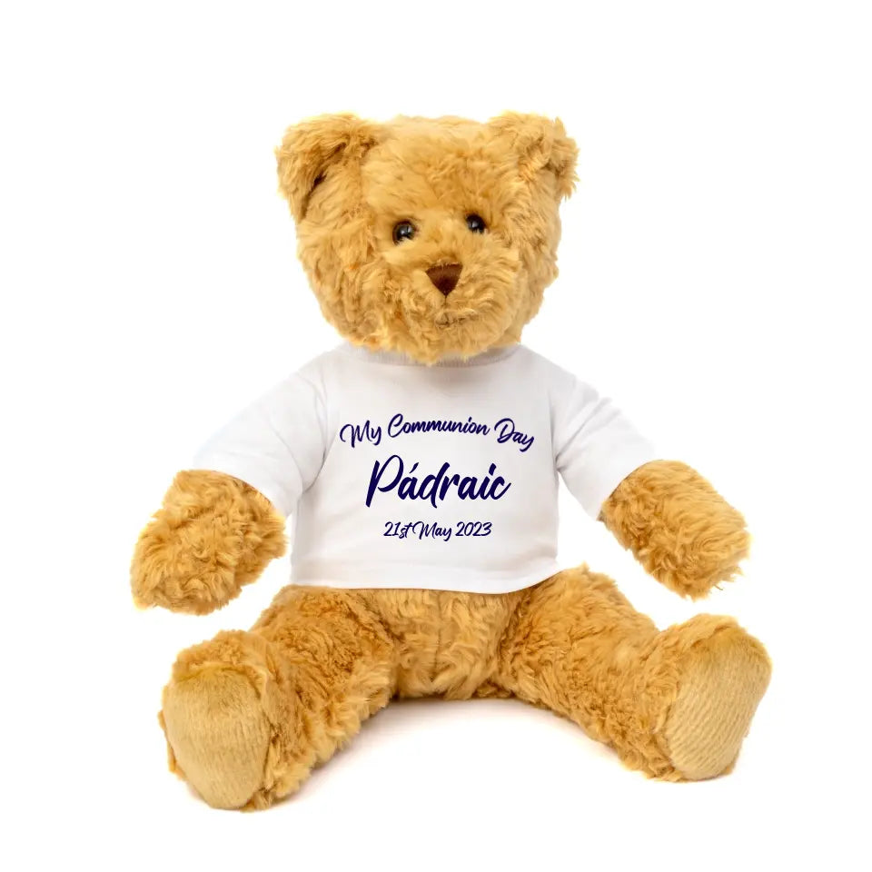 Personalised Communion Gift for Boys - Teddy