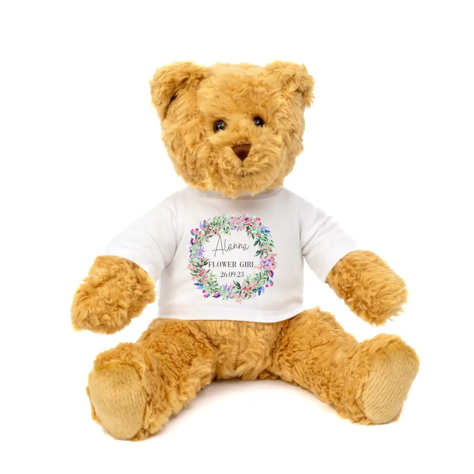 Personalised Flower Girl Teddy