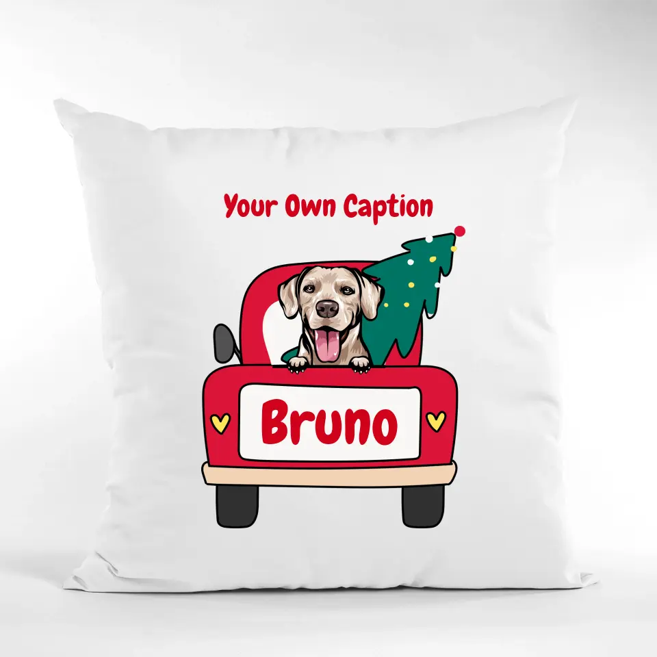 Personalised Dog Christmas Cushion