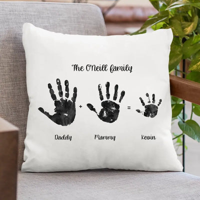 Personalised Family cushion - Hand Prints