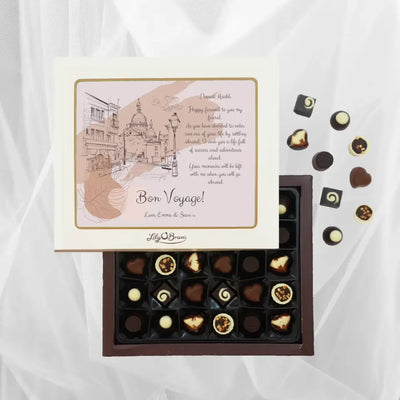 Personalised Box of Lily O'Brien's Chocolates - Bon Voyage