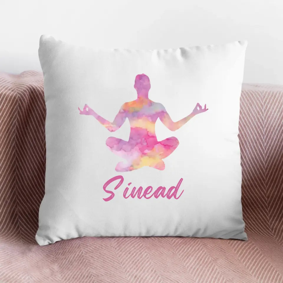 Personalised Yoga Cushion - Namaste