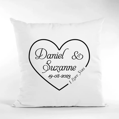 Personalised Cushion for Couple - Love Heart