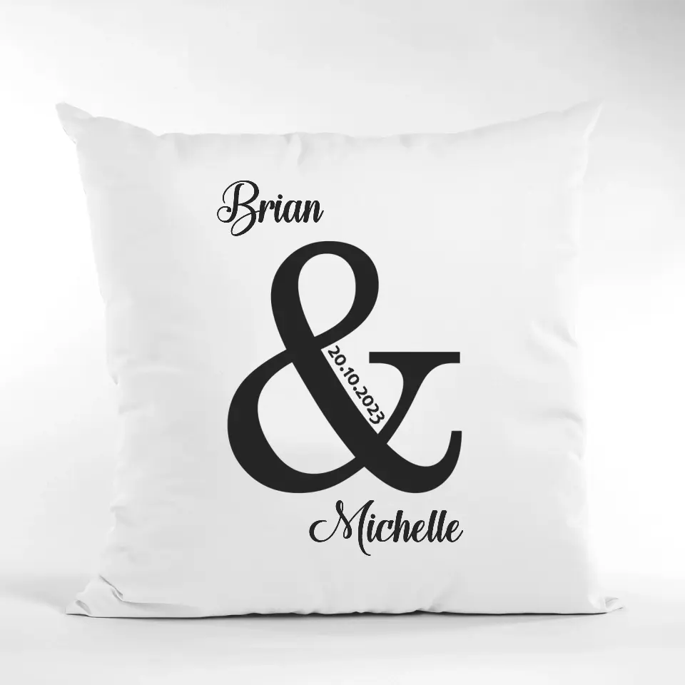 Personalised Cushion for Couple - Ampersand